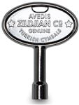 Zildjian Z Key Chrome Trademark Drum Key Front View